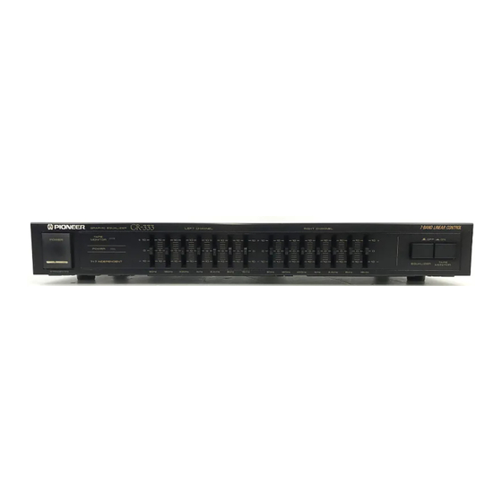 Pioneer GR-333WEZ Service Manual