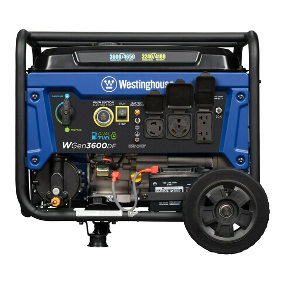 Westinghouse WGen3600DF User Manual