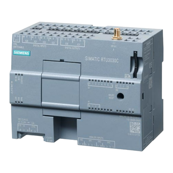 Siemens Simatic RTU3030C Manuals