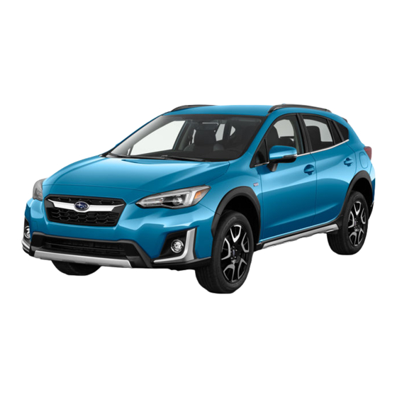 Subaru Crosstrek Hybrid 2020 Quick Manual