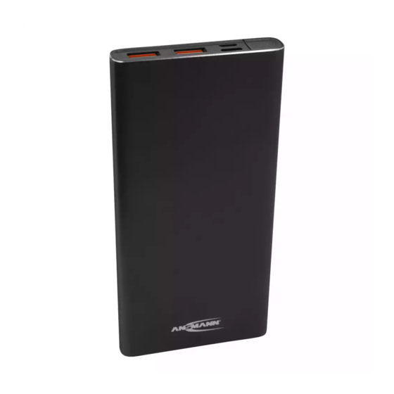 ANSMANN POWERBANK 10.0 Manual