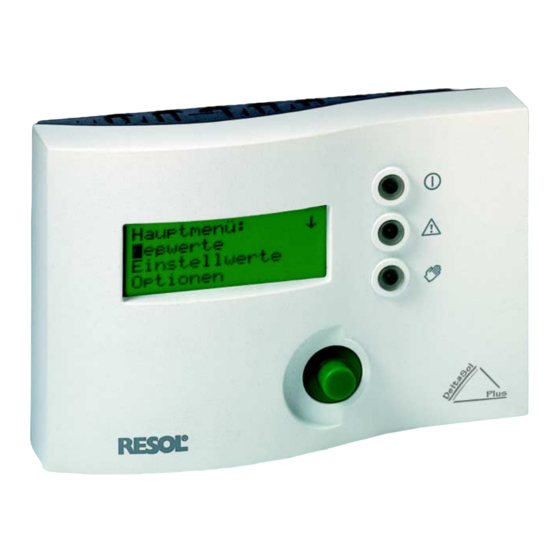 Resol DeltaSol Plus Mounting Instructions
