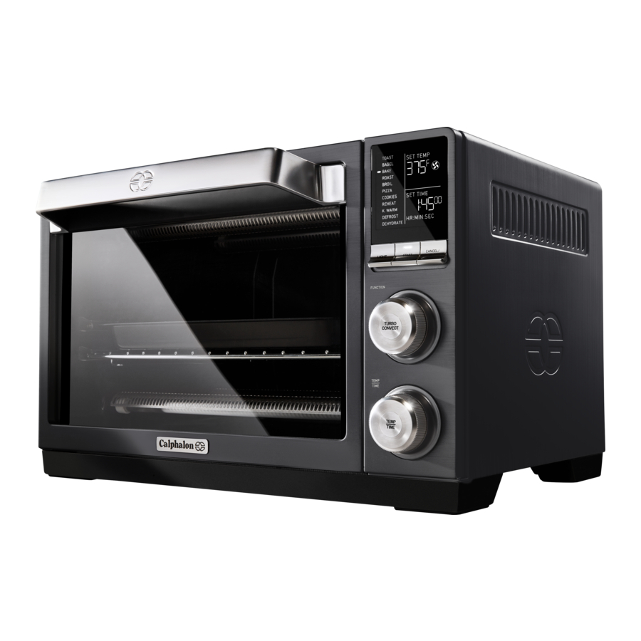 Calphalon TSCLTRDG1 - QUARTZ HEAT COUNTERTOP OVEN MANUAL