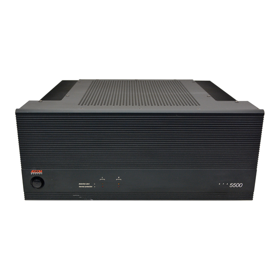 Adcom GFA-5500 Owner's Manual