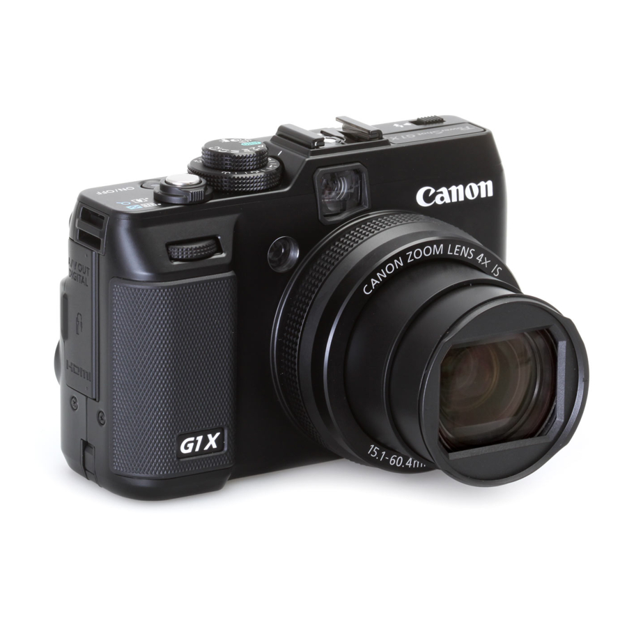 Canon POWERSHOT G1X User Manual