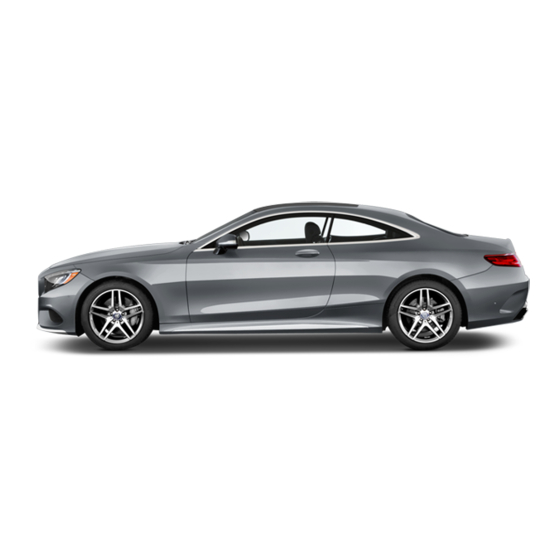 Mercedes-Benz S-Class Cabriolet Operator's Manual
