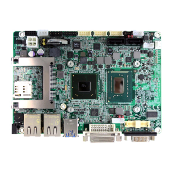 Arbor Technology EmCORE-i77M3 Quick Installation Manual