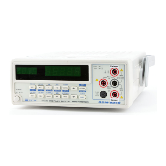 GW Instek GDM 8246 Short Instructions