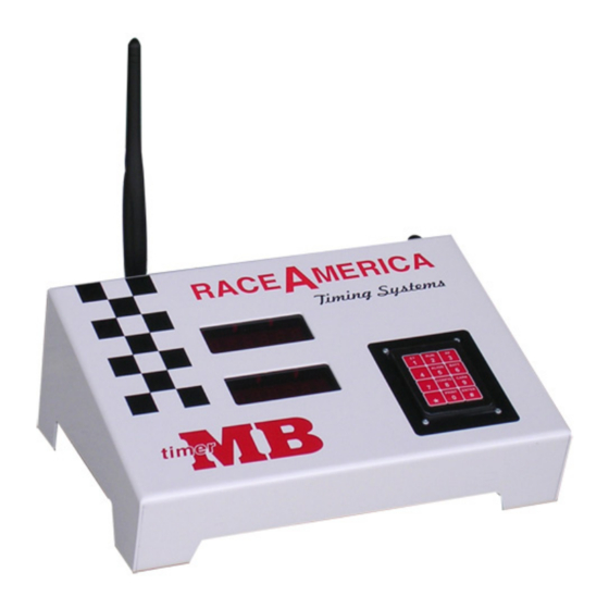 RaceAmerica Timer MB 3210 Series Manuals