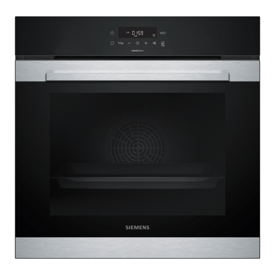 Siemens HB372A0S0 User Manual And Installation Instructions