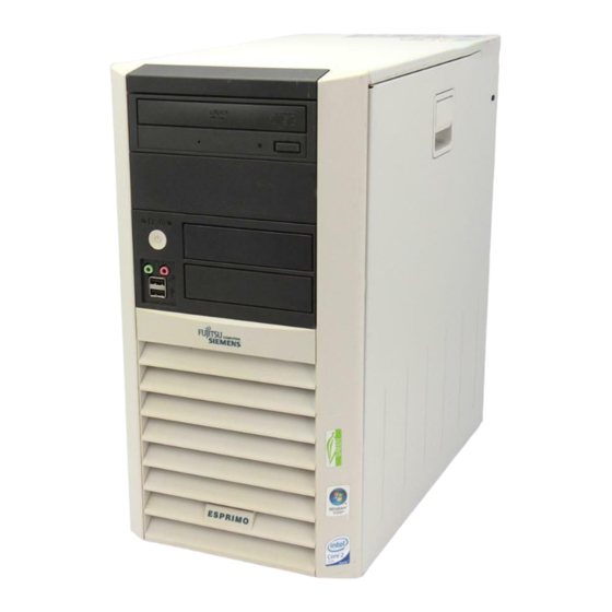 Fujitsu ESPRIMO P Operating Manual