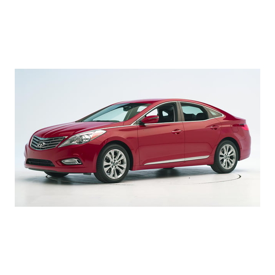 Hyundai Azera Quick Reference Manual