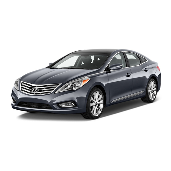 Hyundai AZERA Quick Reference Manual