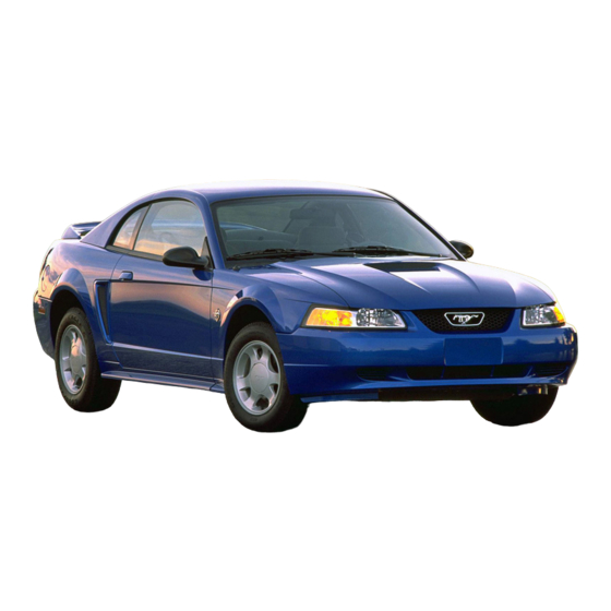 Ford Mustang 1999 Workshop Manual