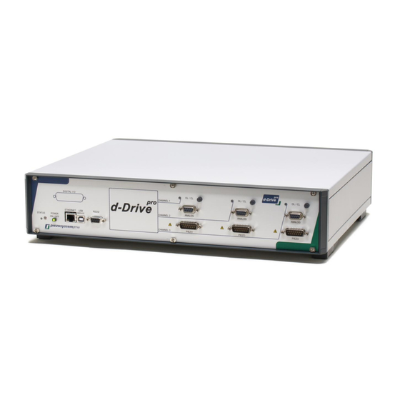 piezosystemjena d-Drive pro Manuals