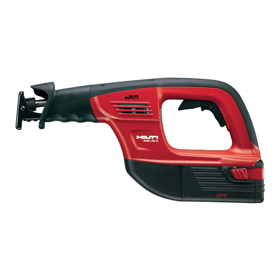 Hilti WSR 36-A Operating Instructions Manual