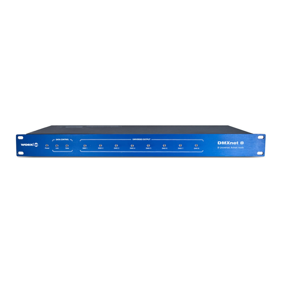 Work Pro DMXnet 8 User Manual