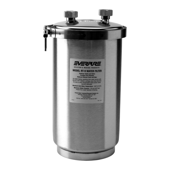 EVERPURE RT-9 WATER DISPENSER SPECIFICATIONS | ManualsLib