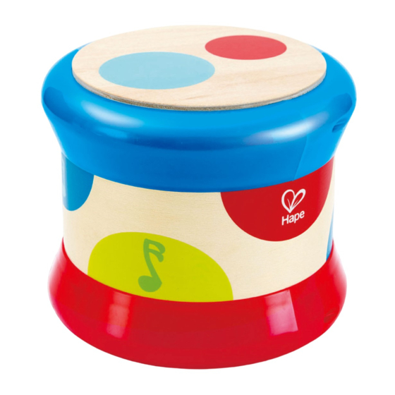 User Manuals: Hape E0333 Baby Drum Toy