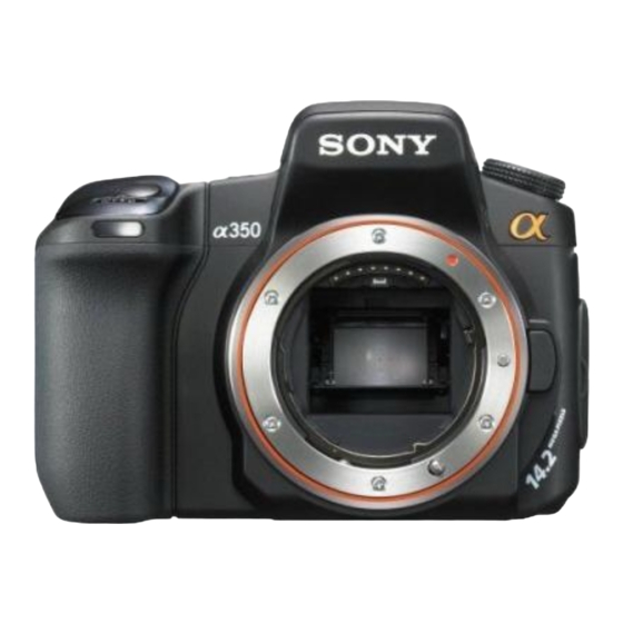 Sony A350 Specification Sheet