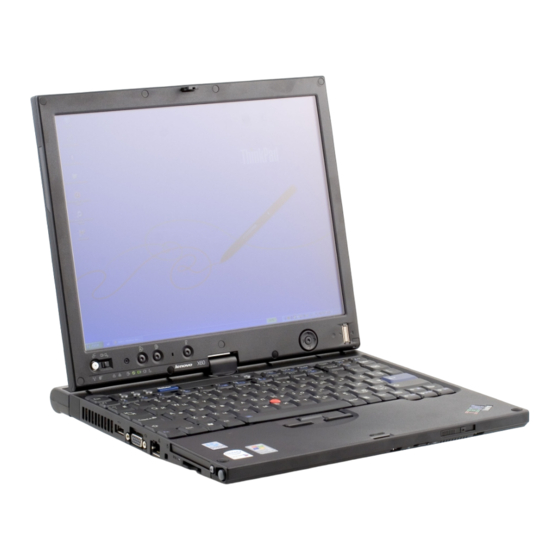 Lenovo ThinkPad X60 Hardware Maintenance Manual