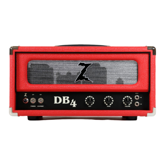 DR. Z Amplification DB4 ZA-40 Instruction Manual
