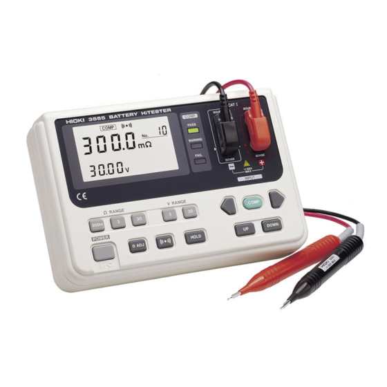 Hioki 3555 Instruction Manual