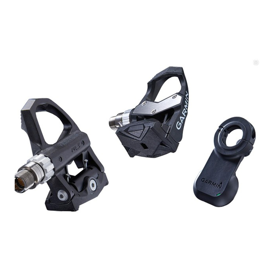 Garmin Vector 2 Quick Start Manual