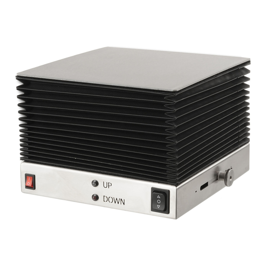 User Manuals: Bochem Instrumente Lift 240 Lab Jack