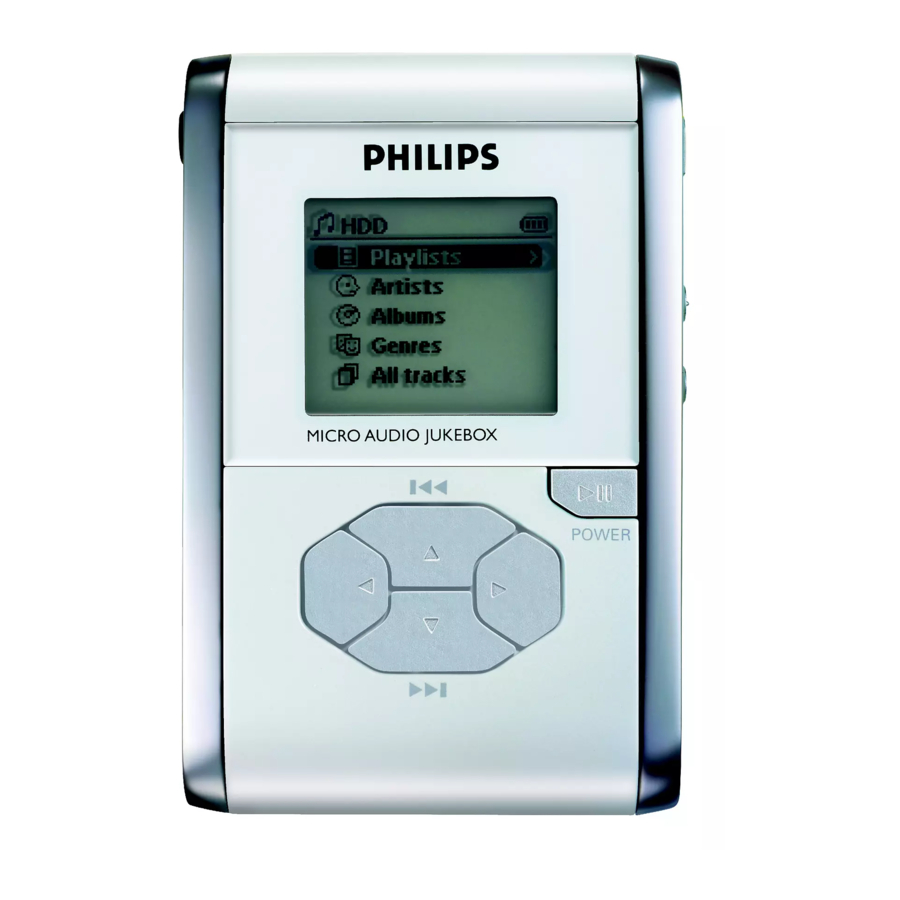 Philips FR-HDD060 Manuals