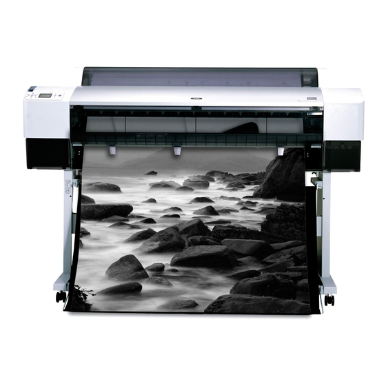 Epson 7800 - Stylus Pro Color Inkjet Printer Manuals