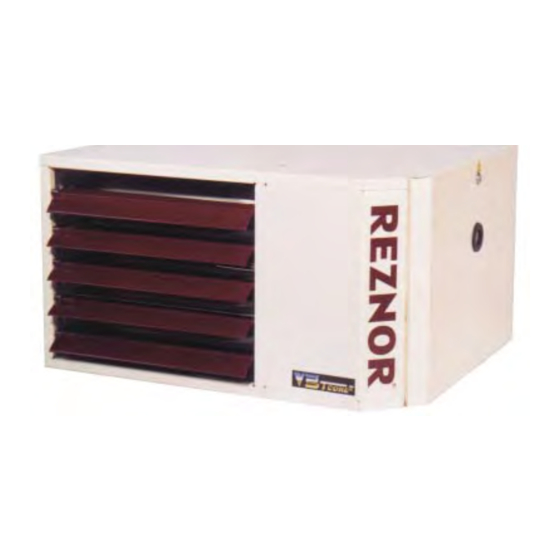 Nortek Global Reznor V3 Tcore2 UDSA 025-3 Installation Commissioning Servicing & User Instructions