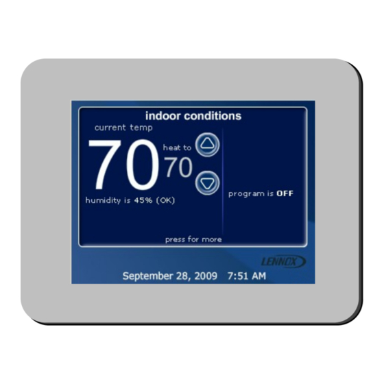 Lennox icomfort Touch Thermostat Manuals