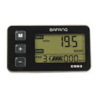 Bafang C963 Manual