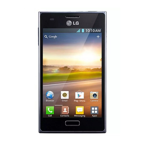 LG E610 Optimus L5 Quick Reference Manual