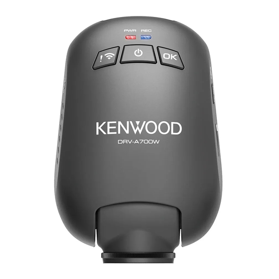 Kenwood DRV-A700W Instruction Manual