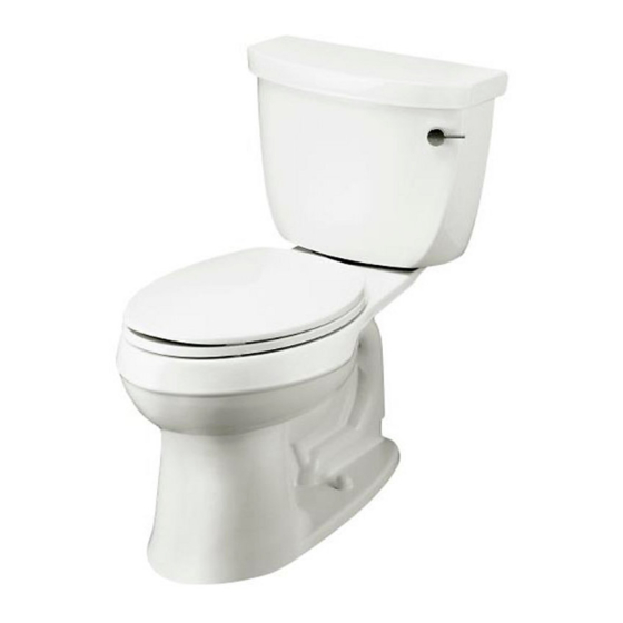 Kohler Cimarron Comfort Height Class Five EcoSmart K-3496 Installation Manual