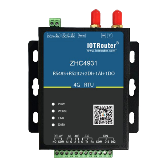 INTELLIGENT CONTROL ZHC4931 User Manual