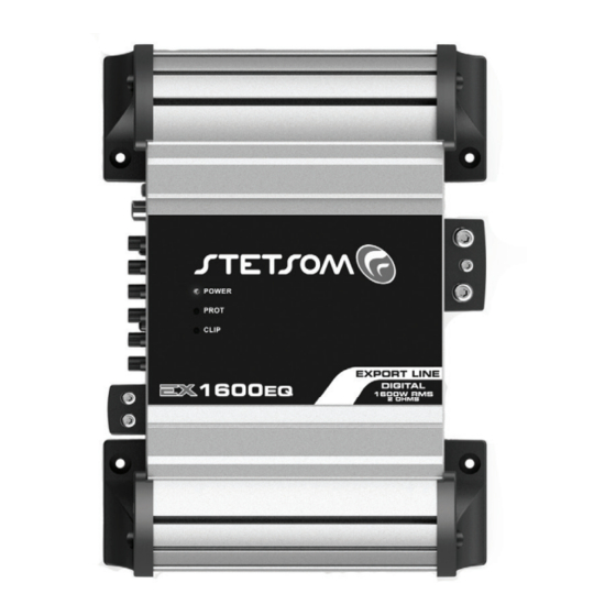 StetSom EXPORT EX1600EQ Quick Start Manual