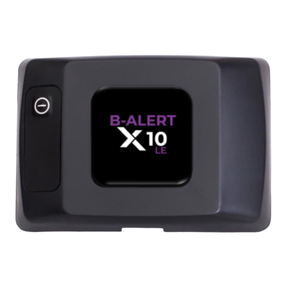 BIOPAC Systems Advanced Brain Monitoring B-ALERT X10 Hardware Manual