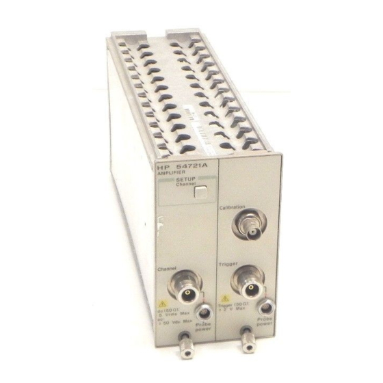 HP 54721A User Reference