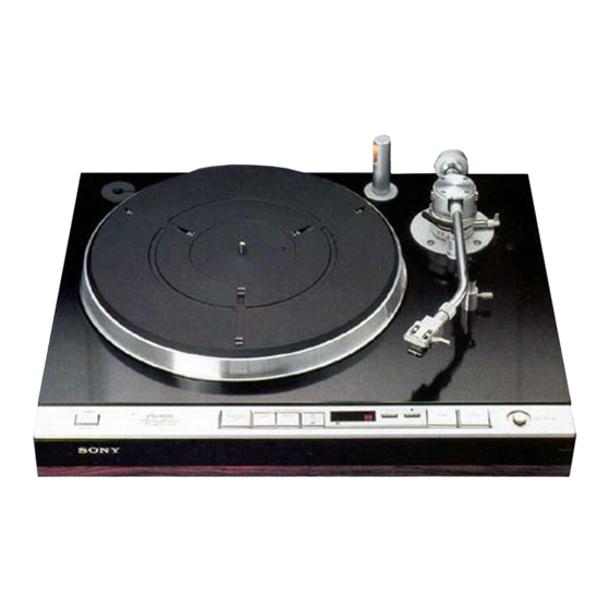 Sony PS-X65 Service Manual