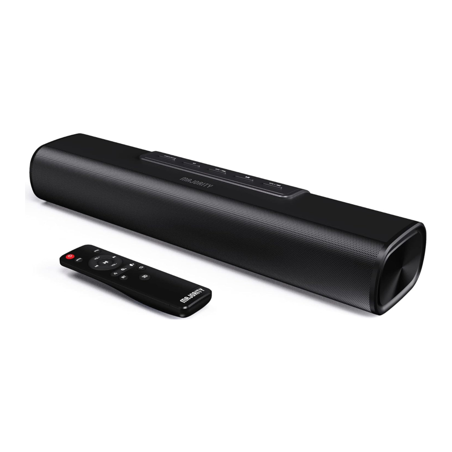 MAJORITY Saxon BAR-SAX-BLK - Sound Bar Manual