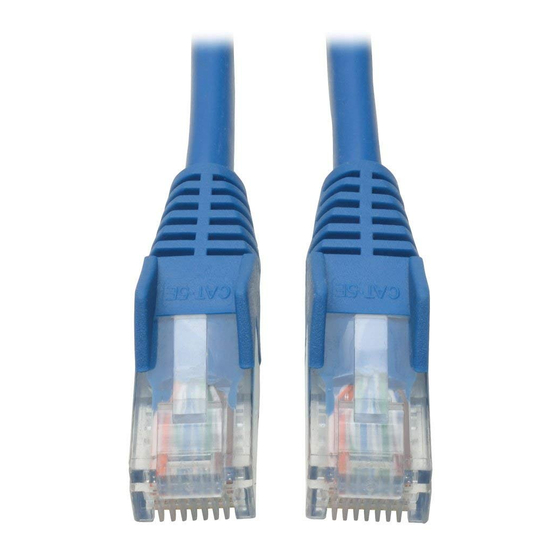 Tripp Lite N001-010-BL Specification Sheet