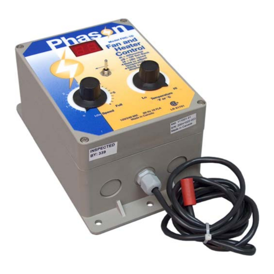 Phason FHC-1D Fan Control Manuals