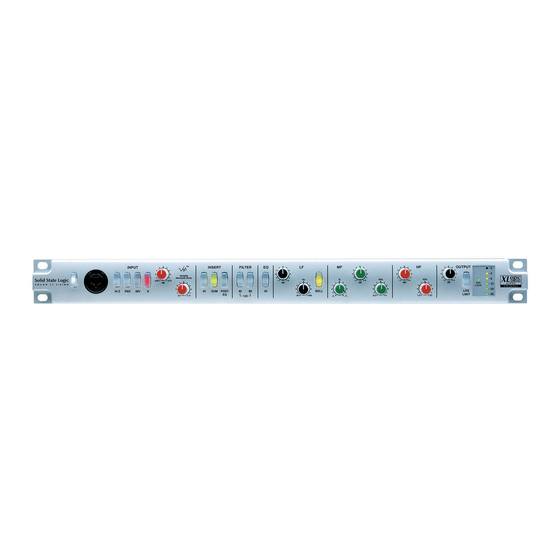 User Manuals: Solid State Logic Alpha Channel Preamp