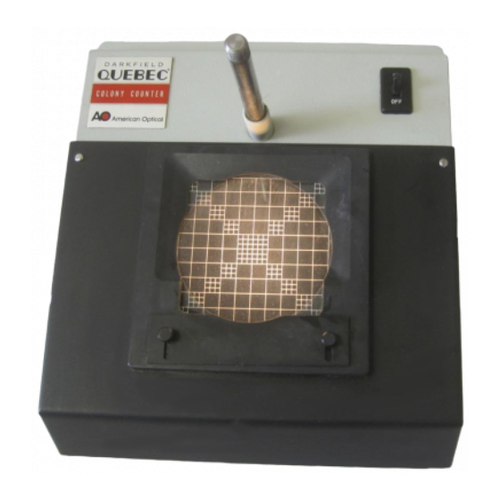Leica Microsystems DARKFIELD QUEBEC 3325 Instruction Manual