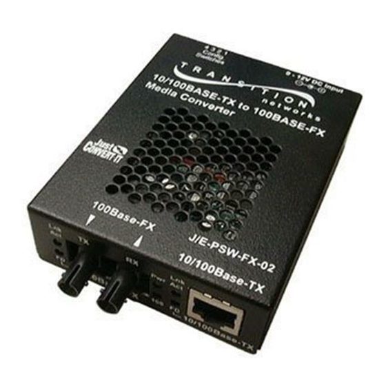Transition Networks J/E-PSW-FX-02(SC) User Manual