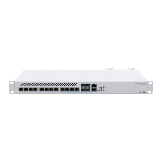 MikroTik CRS312-4C+8XG-RM Quick Manual