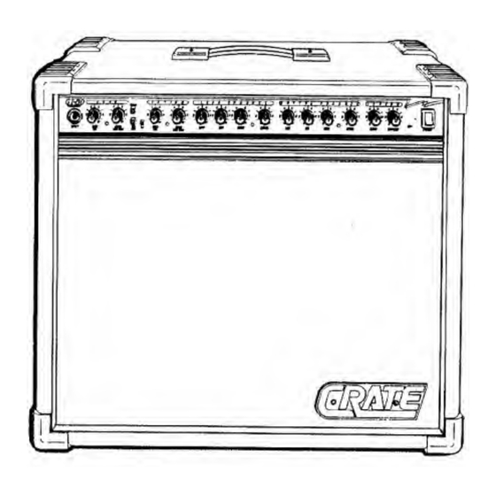 Crate QuadraDrive GT-80 Owner's Manual